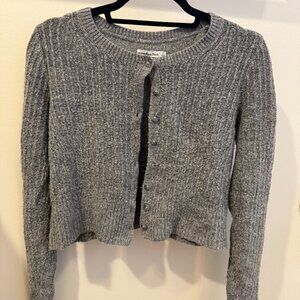 Abercrombie Women's Grey Crew Cardigan